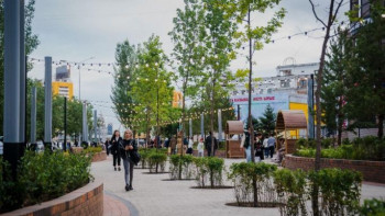 Фотография к новости: Новый пешеходный променад открыли в Нур-Султане