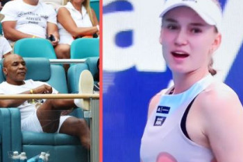 Фотография к новости: Майк Тайсон помешал Елене Рыбакиной в финале турнира в Майами