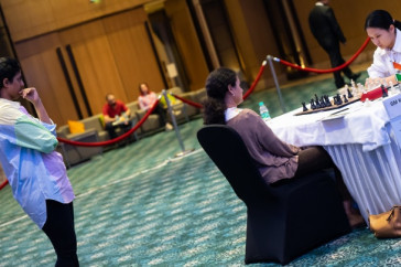 Фотография к новости: Бибисара Ассаубаева по-прежнему лидирует на Гран-при в Индии