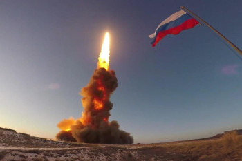 Фотография к новости: Россия нанесла удар ракетой по условной цели на полигоне Сары-Шаган в Казахстане