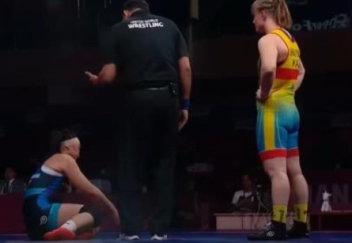 Фотография к новости: Схватка за медаль Чемпионата Азии-2023 по борьбе в Астане привела к скандалу