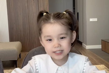 Фотография к новости: Пятилетняя казахстанка восхитила TikTok безупречным английским