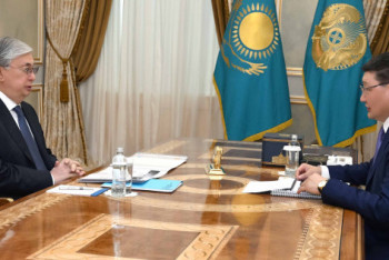 Фотография к новости: Токаев принял главу правления агентства "Хабар"