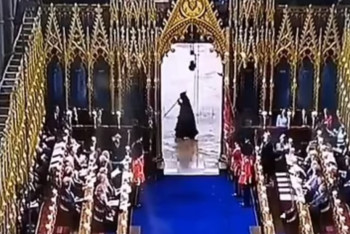 Фотография к новости: "Смерть с косой" разглядели пользователи соцсетей на коронации Карла III