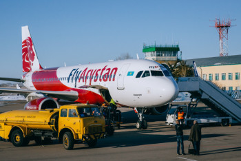 Фотография к новости: Самолёт FlyArystan совершил вынужденную посадку в Атырау