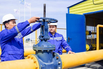 Фотография к новости: В Актау запустили крупный газопровод высокого давления