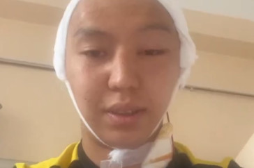 Фотография к новости: Видео из реанимации: футболист "Кайрата" записал видеообращение