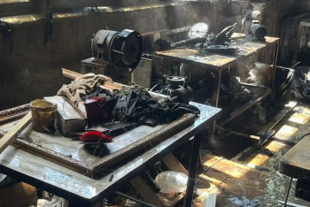 Фотография к новости: Пожар на территории "Казахфильма" потушили в Алматы