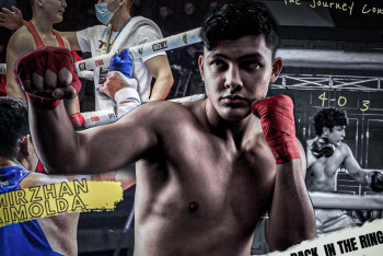 Фотография к новости: Непобеждённый "Джентльмен" из Казахстана побил боксёра из Зимбабве