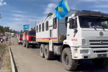 Фотография к новости: Пожар в Астане: спасатели вернулись на место своей дислокации