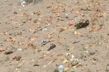 Фотография к новости: Туристы завалили мусором побережье Балхаша