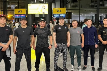 Фотография к новости: Казахстанские боксёры начали тренировки в Лас-Вегасе