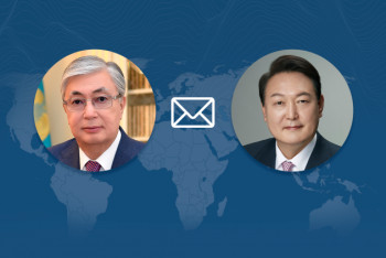 Фотография к новости: Токаев выразил соболезнования президенту Республики Корея