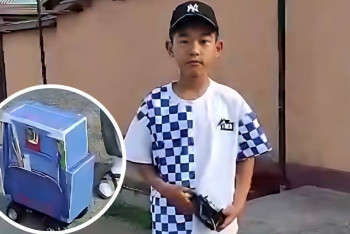 Фотография к новости: Школьник из Туркестана создал "умную сумку" с дистанционным управлением