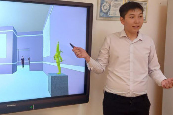 Фотография к новости: Школьник разработал виртуальный 3D тур для изучения истории права казахского народа