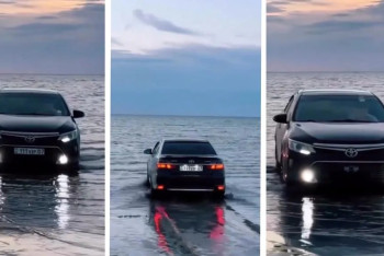 Фотография к новости: Водителя Camry с подложными номерами, искупавшего машину в озере, арестовали в ЗКО