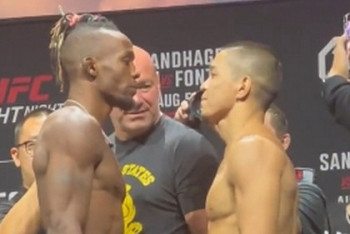 Фотография к новости: Асу Алмабаев провёл дуэль взглядов перед дебютом в UFC