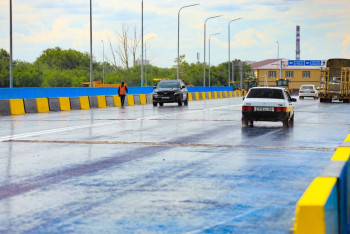 Фотография к новости: В Актобе открыли мост через реку Илек