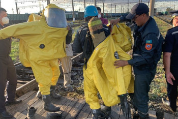 Фотография к новости: Cерная кислота разлилась в Экибастузе