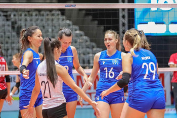 Фотография к новости: Казахстанские волейболистки разгромили соперниц на чемпионате Азии