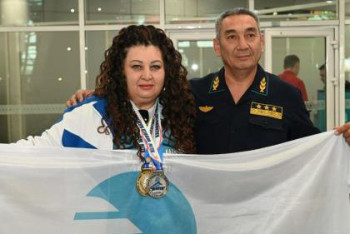 Фотография к новости: Поездной диспетчер из Астаны выиграла чемпионат мира по армрестлингу