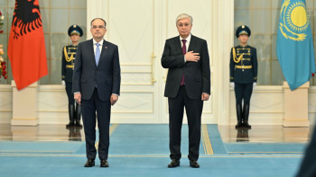 Фотография к новости: Касым-Жомарт Токаев принял президента Албании в Акорде