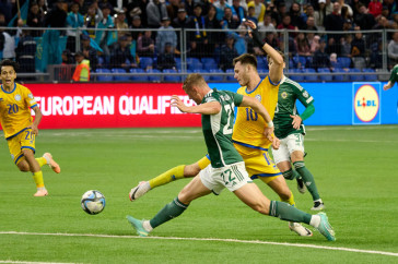 Фотография к новости: УЕФА номинировал гол футболиста сборной Казахстана на звание самого красивого