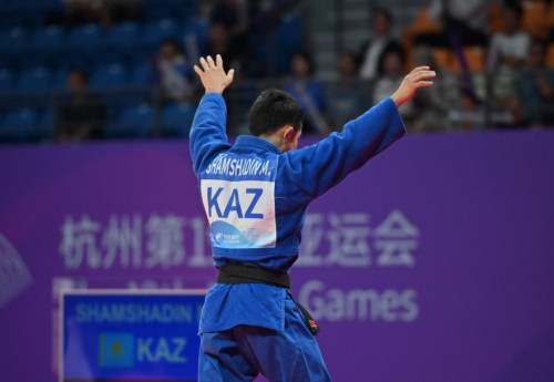 Фотография к новости: Азиада-2023: вторую медаль для Казахстана завоевал дзюдоист Магжан Шамшадин