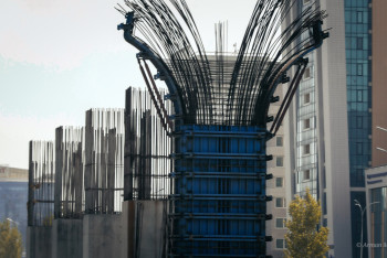 Фотография к новости: Глава Минтранспорта высказался о покосившейся опоре LRT в Астане