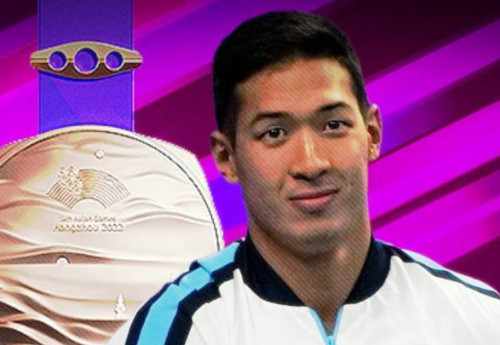 Фотография к новости: Пловец Адильбек Мусин стал двукратным призёром Азиады