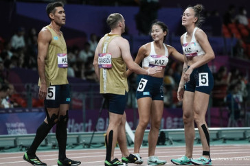 Фотография к новости: Казахстанцы чудом завоевали медаль в эстафете на Азиаде
