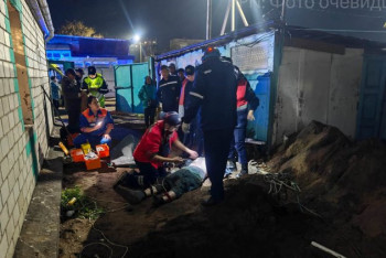 Фотография к новости: Рабочих завалило грунтом в Павлодаре, есть погибший