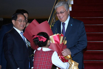 Фотография к новости: Токаев прибыл с официальным визитом в Китай