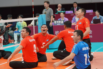 Фотография к новости: Азиатские пара игры: сборная Казахстана по волейболу завоевала "серебро"