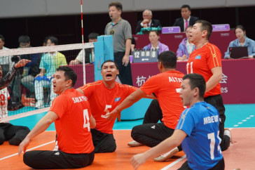 Фотография к новости: Азиатские пара игры: сборная Казахстана по волейболу завоевала "серебро"