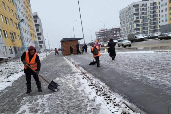 Фотография к новости: Сотни рабочих и техники задействованы в уборке снега в Астане