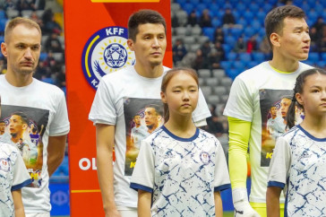 Фотография к новости: Поправляйся, капитан: игроки "Ордабасы" сделали красивый жест