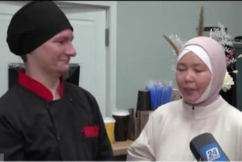 Фотография к новости: В Актау открылось кафе, где работают люди с особыми потребностями