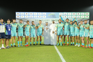 Фотография к новости: Казахстанцы завоевали "бронзу" на турнире по регби в Катаре