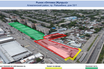 Фотография к новости: Владельцы рынков Алматы самовольно "отхватили" 350 тысяч квадратов земли