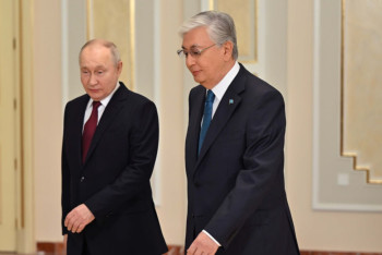 Фотография к новости: Токаев и Путин провели переговоры в узком составе