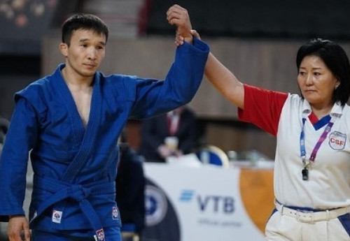 Фотография к новости: Казахстанец завоевал медаль чемпионата мира по самбо