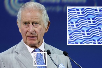 Фотография к новости: Король Карл III появился на климатическом саммите в Дубае в галстуке с флагами Греции