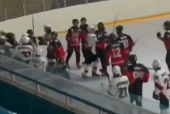 Фотография к новости: Массовое побоище устроили юные хоккеисты в Актобе