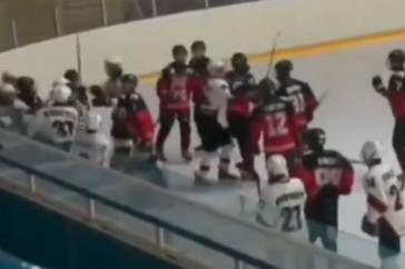 Фотография к новости: Массовое побоище устроили юные хоккеисты в Актобе