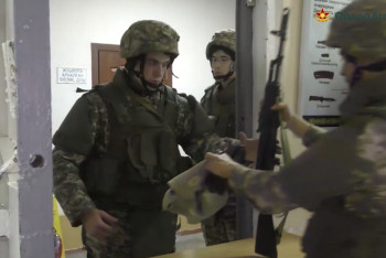 Фотография к новости: Воинские части на юге Казахстана приведены в высшую степень боевой готовности