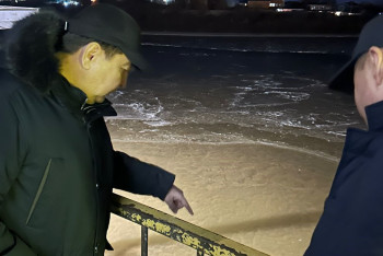 Фотография к новости: В Атырау из-за мороза остановили водозаборные сооружения