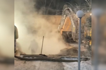 Фотография к новости: Из-за аварии порядка 40 объектов Кокшетау остались без тепла