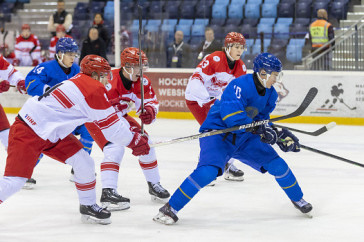 Фотография к новости: Казахстанские хоккеисты обыграли Данию