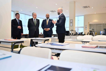 Фотография к новости: Президент Казахстана пообещал оказывать поддержку школе Harmony Steam School